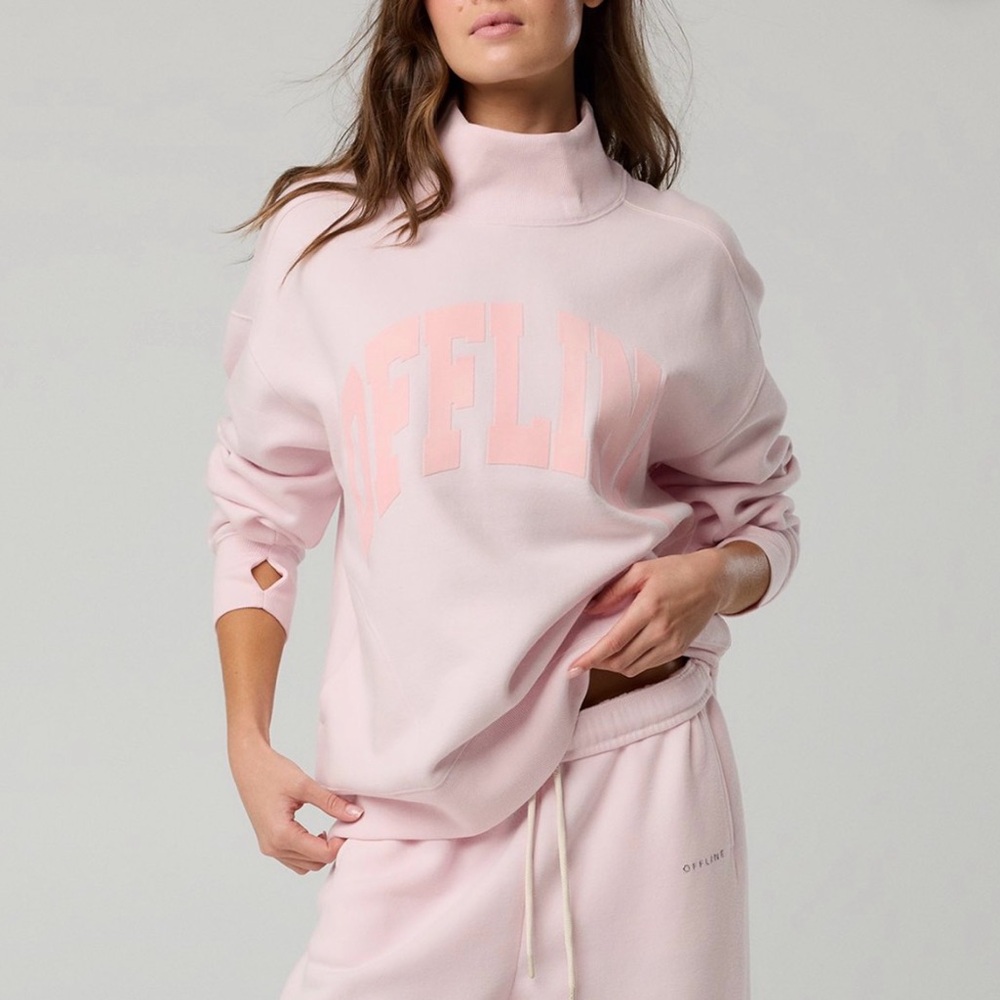 Offline by aerie Cloud Fleece Oversized Mockneck Sweatshirt